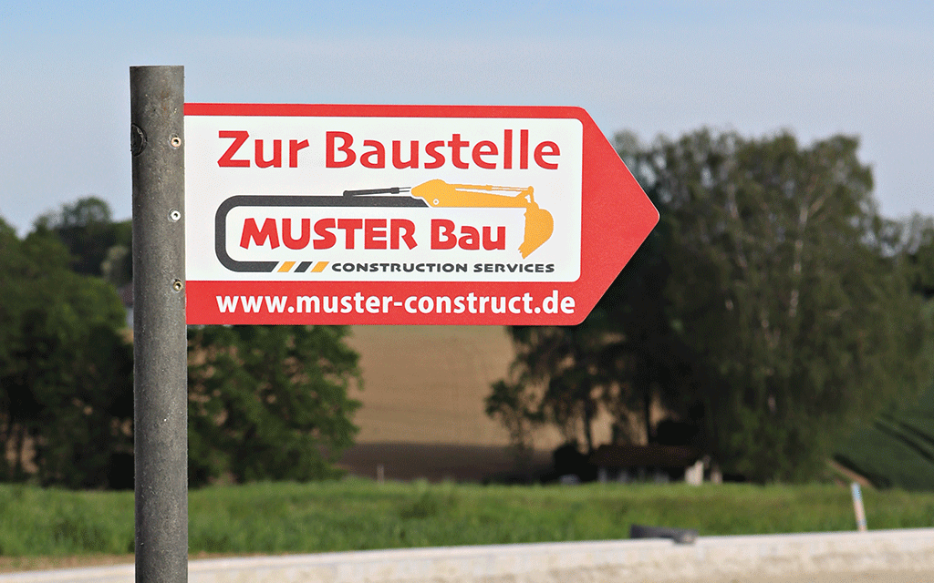BS Baustellenpfeil Bagger 3504 Auschn Web